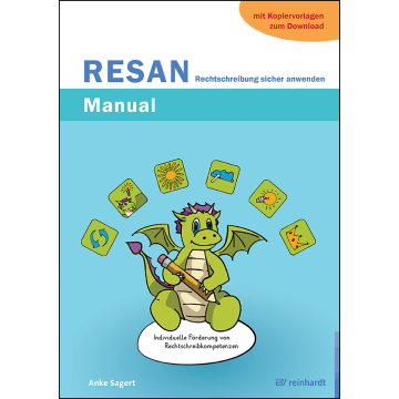 RESAN - Rechtschreibung sicher anwenden.  Manual mit Spielvorlagen, Urkunden und weiteren Arbeitsblättern zum Download