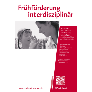 Frühförderung interdisziplinär 4/2016