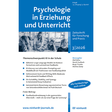 Psychologie in Erziehung und Unterricht 3/2026