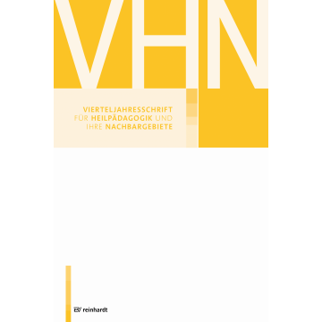 Vierteljahresschrift für Heilpädagogik und ihre Nachbargebiete 2/2014