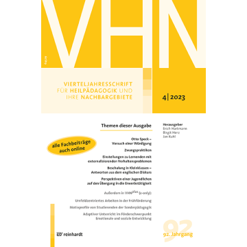 Rezension: Kohler, Jürgen (2022): Wissenschaftlich denken und handeln in der Heil- und Sonderpädagogik. Zur Gemeinsamkeit von Forschung und Praxis