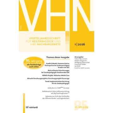 Fachbeitrag: Veränderungen motivationaler Orientierungen bei Sonderpädagogik-Studierenden mit Schwerpunkt Emotionale und Soziale Entwicklung im Semesterpraktikum