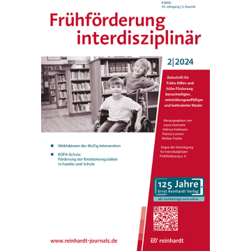 Frühförderung interdisziplinär 2/2024