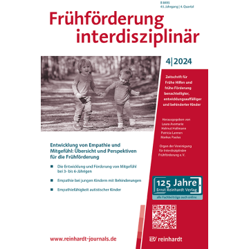 Frühförderung interdisziplinär 4/2024