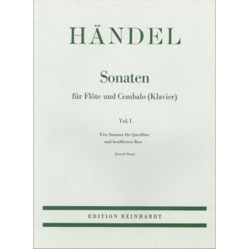 Sonaten für Flöte und Cembalo (Klavier) - Vol. I