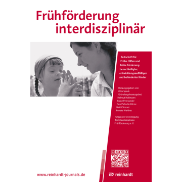 Frühförderung interdisziplinär 3/2015
