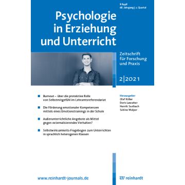 Psychologie in Erziehung und Unterricht 2/2021
