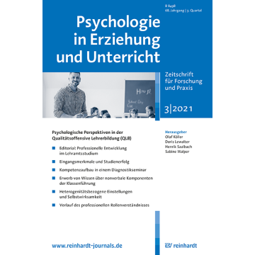Psychologie in Erziehung und Unterricht 3/2021
