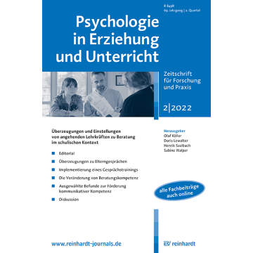 Psychologie in Erziehung und Unterricht 2/2022