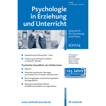 Psychologie in Erziehung und Unterricht 2/2024