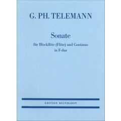 Sonate für Blockflöte (Flöte) und Continuo in F-dur