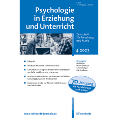 Empirische Arbeit: Exploring teachers’ mental health literacy: An exploratory study on teachers’ experiences, cooperation partners, self-efficacy, and knowledge related to students’ mental health prob